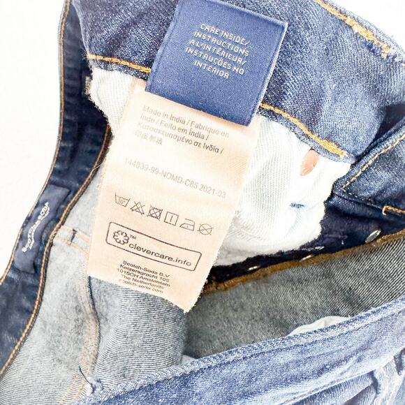 Scotch & Soda Ralston Button Fly Dark Wash Denim Jean Straight Leg Size 33 x 32 - Picture 6 of 10